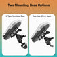 Translucent phone holder cover with U-type handlebar and rearview mirror mounting bases