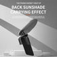 Hat-style phone sunshade holder with wide visor and adjustable mount stand