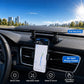 Car center console sunshade with phone holder and air-vent mount, adjustable angle