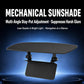 Multi-angle car sunshade with stand, designed to reduce harsh glare