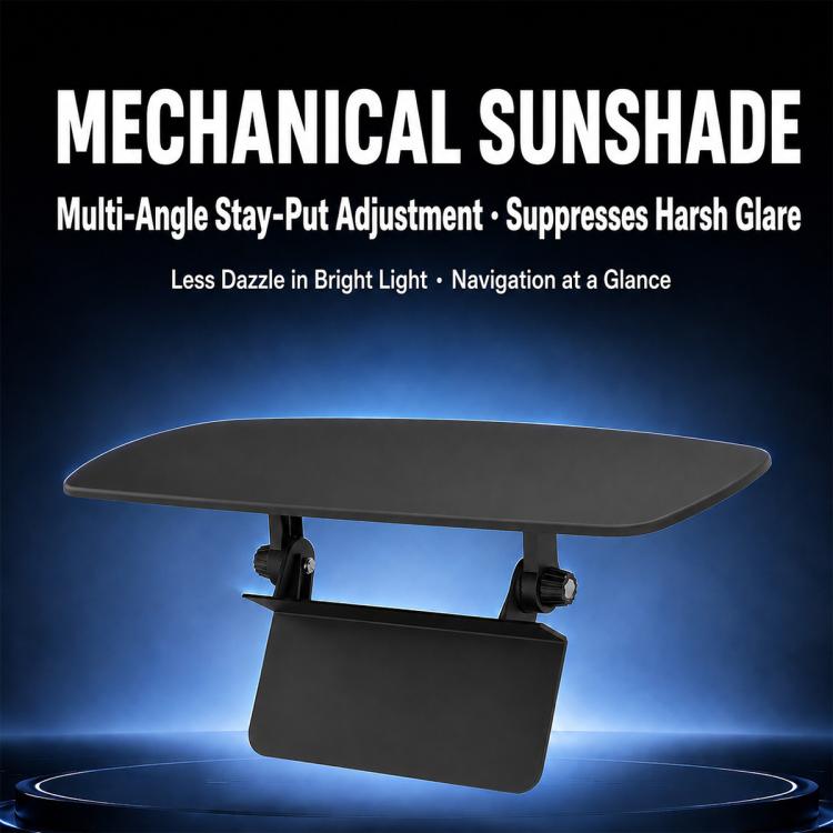 Multi-angle car sunshade with stand, designed to reduce harsh glare