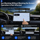Car screen sunshade visor that shades the display while keeping touch operation visible