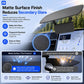 Matte black anti-glare screen sunshade with textured, finger-grip surface