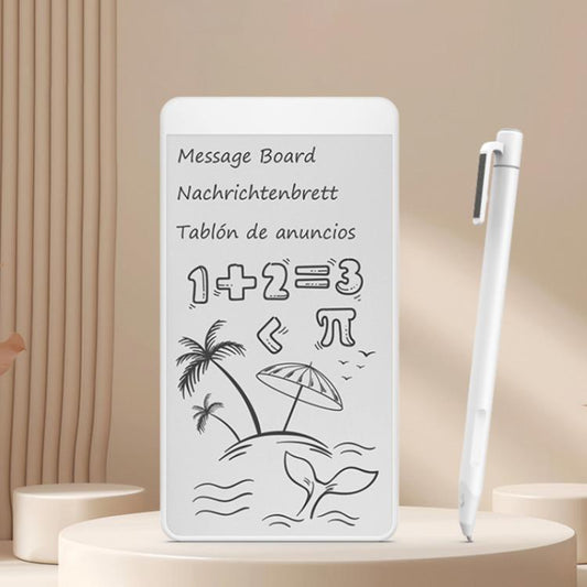 5.5-inch paperless message board with magnetic stylus, white writing surface