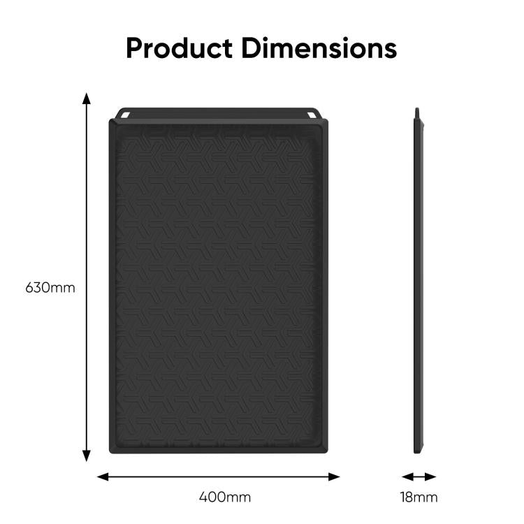 Silicone protective case with textured black front and slim side profile