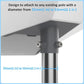 V3 adapter mount with twin bolts for attaching to 25–53 mm poles