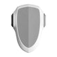 Light gray child-proof oven door lock safety latch with curved face and side clips