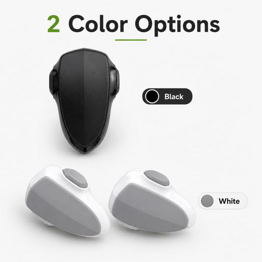 Two child-proof oven door lock safety latches in black and white/gray colors