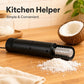 LsCook electric coconut scraper, black handheld unit with stainless grinding drum