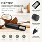 LsCook electric coconut scraper with stainless steel blade and ergonomic grip handle