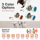 Blue and teal transparent rolling treat-dispensing ball pet toys in multiple colors