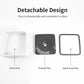 Removable pet water bowl set with floating plate and splash guard rim.