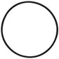 Black round rubber O-ring gasket, flexible loop seal for water filter replacement.