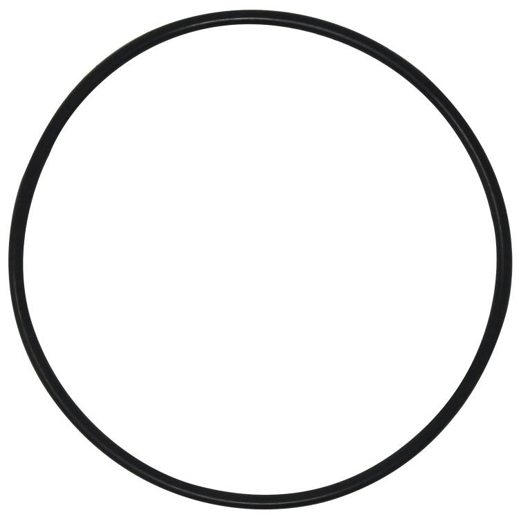 Black round rubber O-ring gasket, flexible loop seal for water filter replacement.