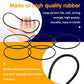 Black rubber O-ring gasket loop displayed over an open hand for fit and sealing.