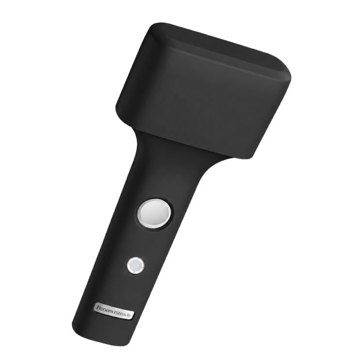 Black silicone protective cover for electric shaver, with two button openings