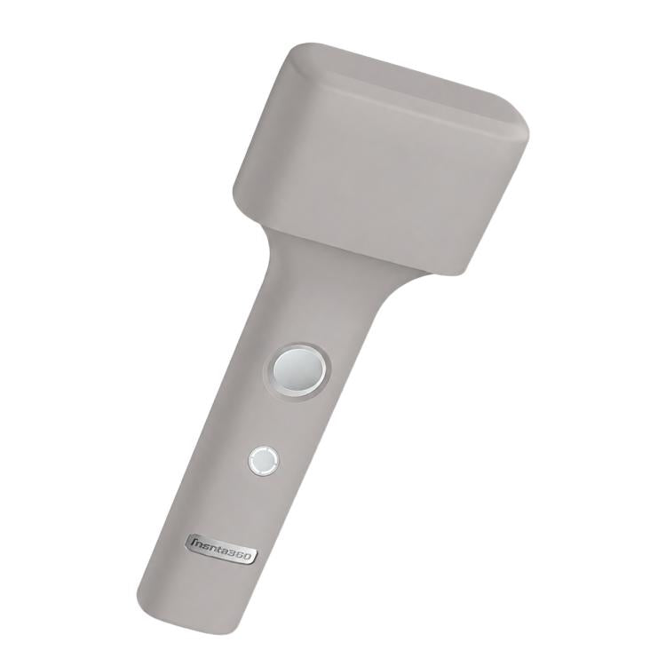 Grey silicone protective cover for electric shaver, with two button openings