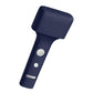 Blue silicone protective cover for electric shaver, with two button openings