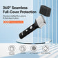 Black silicone protective cover for electric shaver, full-cover protective cap