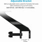 Adjustable clip bracket for clip-on aquarium LED light, designed for slim tank rims