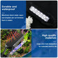 Waterproof clip-on aquarium LED light with close-up of LED strip and heat-dissipation fins