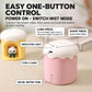 Pink and purple mini desktop night light humidifier with angel night light and Type-C port