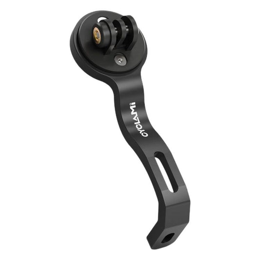 CYCLAMi S17 folding bike fork light mount, black aluminum extension base with screw hole