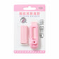 Refillable sliding eraser with pink case and light pink replacement eraser