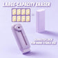 Large lavender sliding eraser with serrated refill insert and locking cap