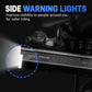 CYCLAMi bike headlight side warning light detail near handlebar mounting bracket