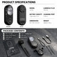 Cycling radar tail light product view with front/back units and package contents