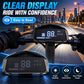 Black scooter dashboard with clear digital screen and LED-style numeric readout