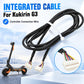 Integrated black controller connection cable with white multi-pin connectors for Kukirin G3