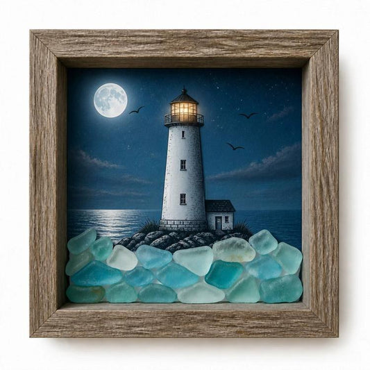 DIY Lighted Halloween Ornament Shadow Box Night Light Kit, 22.1x17.1x4.6cm, 31.8x22.8x4.6cm