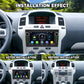 7-inch car MP5 player installed in dashboard with touchscreen and control panel
