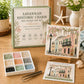 Savannah sea glass art kit with glass tray, tweezers, and step-by-step guide card