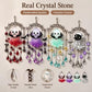 Assorted vampire ghost wind chimes set with multi-color crystals and metal alloy frames