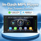 7-inch full-touch in-dash MP5 player stereo with touchscreen icons for Radio, Bluetooth, USB, Setup