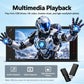 Car MP5 player with touchscreen media playback for audio, video, and photos