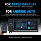 Car media player head unit with touchscreen displaying Android Auto interface