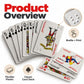 Plastic playing card deck with raised braille dot markings and red/black card faces