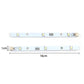 Refrigerator LED light strip pair, white PCB with mounting holes