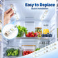 Refrigerator interior LED light strip for replacement, white PCB