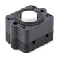 Diaphragm water pump pressure switch replacement, dark housing with white center knob.
