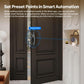 Indoor wall-mounted security camera with visible lens and status LEDs