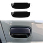 Car door handle protective cover set, matte black finish, pair pieces