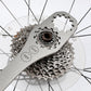 Bicycle cassette freewheel sprocket tool with large toothed steel disc