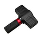 Portable bicycle torque wrench, black textured grip with red adjustment collar