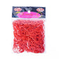 Red elastic rubber band bracelet making kit, 600 bands in a sealed pack
