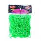 Green elastic rubber band bracelet making kit, 600 bands in a sealed pack